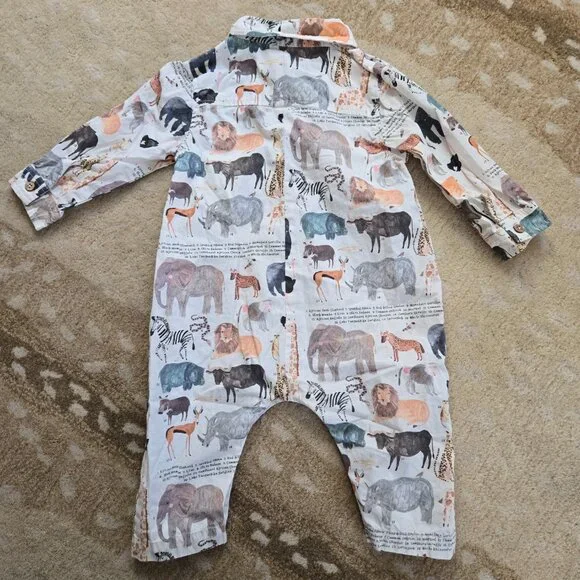 Pink Chicken 12-18 Months Baby Boys Easton Jumper Animals of Africa